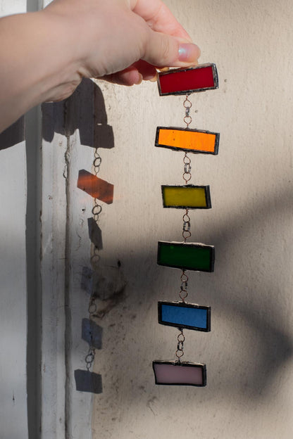 Reflecting Rainbow | Rainbow Stained Glass Suncatcher