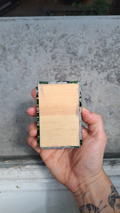 Green Giggles | Reclaimed Wood & Glass Mosaic